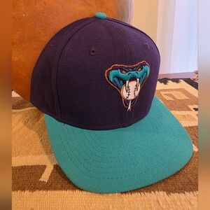 Arizona Diamondbacks Purple New Era Snake Head Logo Snapback Hat